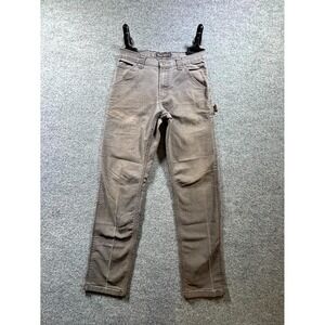 Real Ranch Carpenter Pants Men's 30x34 Gray Stretch Hammer Loop Utility Workwear
